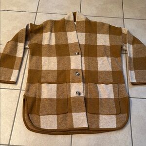 NWT Madewell Gingham Sweater Blazer